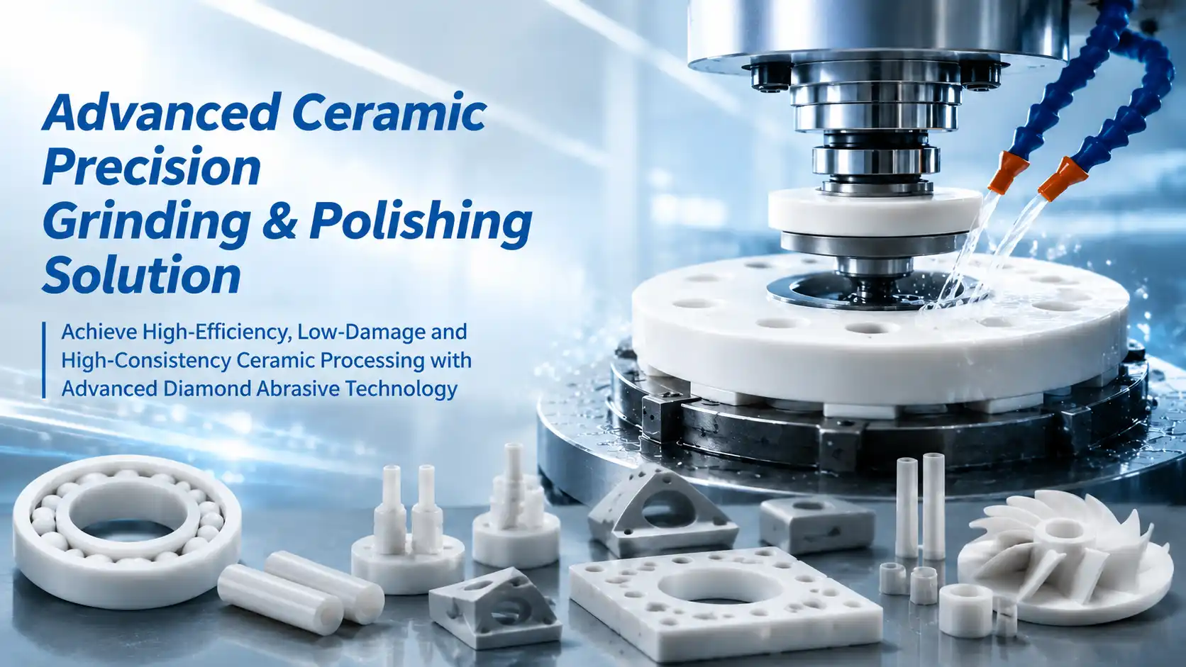 Diamond abrasive solutions for advanced ceramic processing